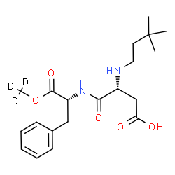 ChemSpider 2D Image | (~2~H_3_)Methyl N-(3,3-dimethylbutyl)-D-alpha-aspartyl-D-phenylalaninate | C20H27D3N2O5
