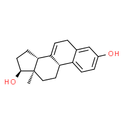 ChemSpider 2D Image | (9beta,13alpha,14beta,17beta)-Estra-1(10),2,4,7-tetraene-3,17-diol | C18H22O2