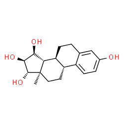 ChemSpider 2D Image | (8alpha,9beta,13alpha,14beta,15beta,16beta,17alpha)-Estra-1(10),2,4-triene-3,15,16,17-tetrol | C18H24O4