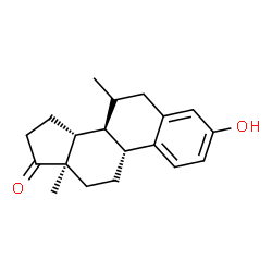 ChemSpider 2D Image | (8alpha,9beta,13alpha,14beta)-3-Hydroxy-7-methylestra-1(10),2,4-trien-17-one | C19H24O2