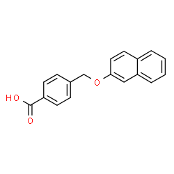 ChemSpider 2D Image | 4-[(2-Naphthyloxy)methyl]benzoic acid | C18H14O3