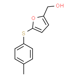 ChemSpider 2D Image | {5-[(4-Methylphenyl)sulfanyl]-2-furyl}methanol | C12H12O2S
