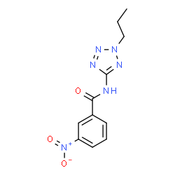 ChemSpider 2D Image | 3-Nitro-N-(2-propyl-2H-tetrazol-5-yl)benzamide | C11H12N6O3