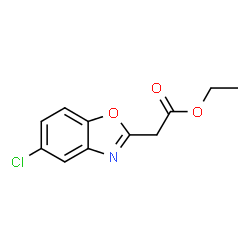 ChemSpider 2D Image | Ethyl (5-chloro-1,3-benzoxazol-2-yl)acetate | C11H10ClNO3