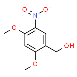 ChemSpider 2D Image | (2,4-Dimethoxy-5-nitrophenyl)methanol | C9H11NO5
