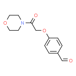 ChemSpider 2D Image | 4-(2-morpholino-2-oxoethoxy)benzaldehyde | C13H15NO4