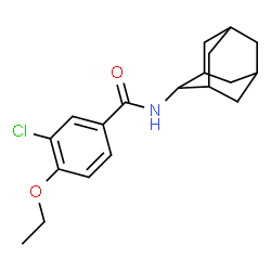 ChemSpider 2D Image | N-(Adamantan-2-yl)-3-chloro-4-ethoxybenzamide | C19H24ClNO2