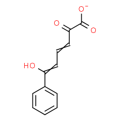 ChemSpider 2D Image | 6-Hydroxy-2-oxo-6-phenyl-3,5-hexadienoate | C12H9O4