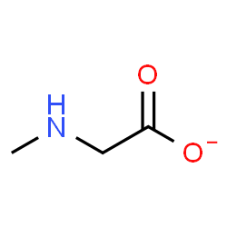 ChemSpider 2D Image | (Methylamino)acetate | C3H6NO2