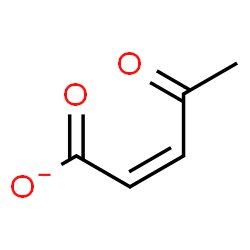 ChemSpider 2D Image | (2Z)-4-Oxo-2-pentenoate | C5H5O3