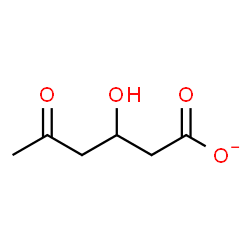 ChemSpider 2D Image | 3-Hydroxy-5-oxohexanoate | C6H9O4