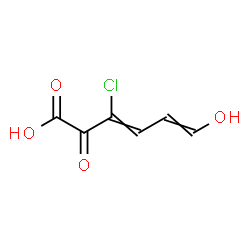 ChemSpider 2D Image | 3-Chloro-6-hydroxy-2-oxo-3,5-hexadienoic acid | C6H5ClO4
