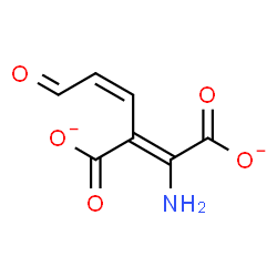 ChemSpider 2D Image | (2Z)-2-Amino-3-[(1Z)-3-oxo-1-propen-1-yl]-2-butenedioate | C7H5NO5