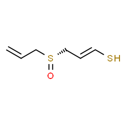 ChemSpider 2D Image | 3-(prop-2-ene-1-sulfinyl)-propene-1-thiol | C6H10OS2