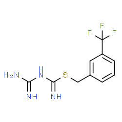 ChemSpider 2D Image | 3-(Trifluoromethyl)benzyl N-carbamimidoylcarbamimidothioate | C10H11F3N4S