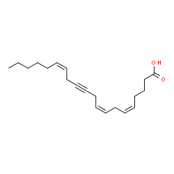 ChemSpider 2D Image | (5Z,8Z,14Z)-5,8,14-Icosatrien-11-ynoic acid | C20H30O2