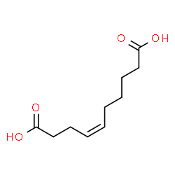 ChemSpider 2D Image | cis-4-Decenedioic acid | C10H16O4