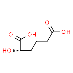 ChemSpider 2D Image | (2S)-2-Hydroxyhexanedioic acid | C6H10O5