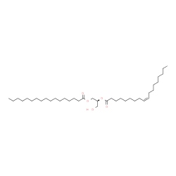 ChemSpider 2D Image | (2S)-1-(Heptadecanoyloxy)-3-hydroxy-2-propanyl (9Z)-9-octadecenoate | C38H72O5