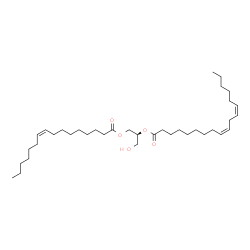 ChemSpider 2D Image | 1-(9Z-hexadecenoyl)-2-(9Z,12Z-octadecadienoyl)-sn-glycerol | C37H66O5