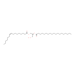ChemSpider 2D Image | (2S)-1-[(9Z)-9-Hexadecenoyloxy]-3-hydroxy-2-propanyl nonadecanoate | C38H72O5