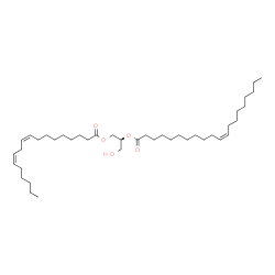 ChemSpider 2D Image | DG(18:2(9Z,12Z)/20:1(11Z)/0:0)[iso2] | C41H74O5