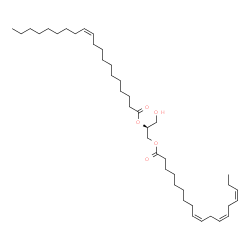 ChemSpider 2D Image | 1-alpha-linolenoyl-2-[(11Z)-icosenoyl]-sn-glycerol | C41H72O5