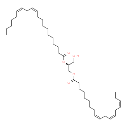 ChemSpider 2D Image | 1-alpha-linolenoyl-2-[(11Z,14Z)-icosadienoyl]-sn-glycerol | C41H70O5
