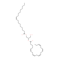 ChemSpider 2D Image | DG(18:1(9Z)/20:5(5Z,8Z,11Z,14Z,17Z)/0:0) | C41H68O5