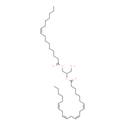 ChemSpider 2D Image | DG(16:1(9Z)/22:4(7Z,10Z,13Z,16Z)/0:0) | C41H70O5