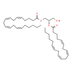 ChemSpider 2D Image | DG(20:4(5Z,8Z,11Z,14Z)/20:4(5Z,8Z,11Z,14Z)/0:0) | C43H68O5