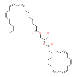 ChemSpider 2D Image | (2S)-1-Hydroxy-3-[(8Z,11Z,14Z)-8,11,14-icosatrienoyloxy]-2-propanyl (5Z,8Z,11Z,14Z,17Z)-5,8,11,14,17-icosapentaenoate | C43H68O5
