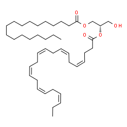 ChemSpider 2D Image | 1-stearoyl-2-(4Z,7Z,10Z,13Z,16Z,19Z)-docosahexaenoyl-sn-glycerol | C43H72O5