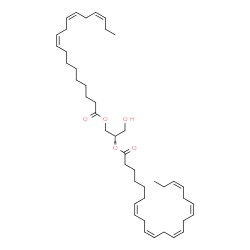 ChemSpider 2D Image | (2S)-1-Hydroxy-3-[(9Z,12Z,15Z)-9,12,15-octadecatrienoyloxy]-2-propanyl (7Z,10Z,13Z,16Z,19Z)-7,10,13,16,19-docosapentaenoate | C43H68O5
