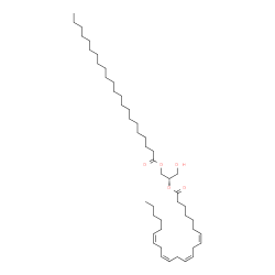 ChemSpider 2D Image | (2S)-1-(Docosanoyloxy)-3-hydroxy-2-propanyl (7Z,10Z,13Z,16Z)-7,10,13,16-docosatetraenoate | C47H84O5