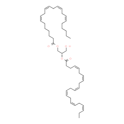 ChemSpider 2D Image | (2S)-1-[(7Z,10Z,13Z,16Z)-7,10,13,16-Docosatetraenoyloxy]-3-hydroxy-2-propanyl (4Z,7Z,10Z,13Z,16Z,19Z)-4,7,10,13,16,19-docosahexaenoate | C47H72O5