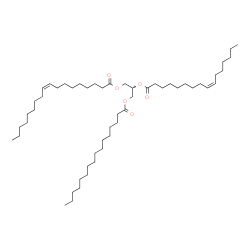 ChemSpider 2D Image | TG(16:0/16:1(9Z)/18:1(9Z))[iso6] | C53H98O6