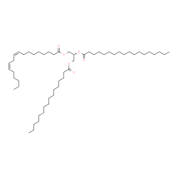 ChemSpider 2D Image | TG(16:0/18:0/18:2(9Z,12Z))[iso6] | C55H102O6