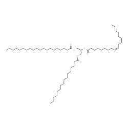 ChemSpider 2D Image | TG(16:0/18:2(9Z,12Z)/20:0)[iso6] | C57H106O6