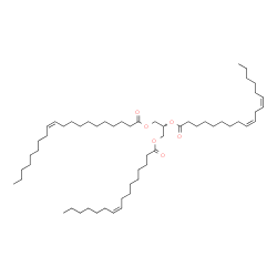 ChemSpider 2D Image | TG(16:1(9Z)/18:2(9Z,12Z)/20:1(11Z))[iso6] | C57H102O6
