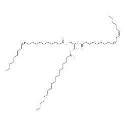 ChemSpider 2D Image | TG(18:0/18:2(9Z,12Z)/20:1(11Z))[iso6] | C59H108O6
