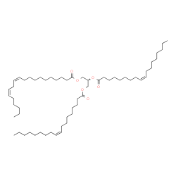 ChemSpider 2D Image | 2,3-Bis[(9Z)-9-octadecenoyloxy]propyl (11Z,14Z)-11,14-icosadienoate | C59H106O6