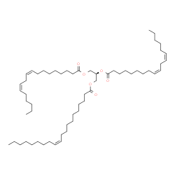 ChemSpider 2D Image | TG(18:2(9Z,12Z)/18:2(9Z,12Z)/20:1(11Z))[iso3] | C59H104O6