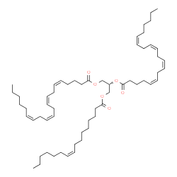 ChemSpider 2D Image | TG(16:1(9Z)/20:4(5Z,8Z,11Z,14Z)/20:4(5Z,8Z,11Z,14Z))[iso3] | C59H96O6