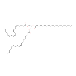 ChemSpider 2D Image | TG(18:1(9Z)/20:0/20:4(5Z,8Z,11Z,14Z))[iso6] | C61H108O6