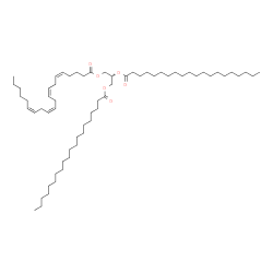 ChemSpider 2D Image | TG(20:0/20:0/20:4(5Z,8Z,11Z,14Z))[iso3] | C63H114O6