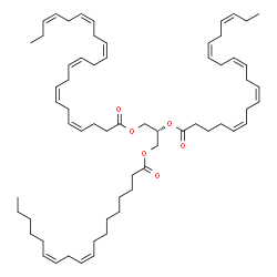 ChemSpider 2D Image | (2R)-2-[(5Z,8Z,11Z,14Z,17Z)-5,8,11,14,17-Icosapentaenoyloxy]-3-[(9Z,12Z)-9,12-octadecadienoyloxy]propyl (4Z,7Z,10Z,13Z,16Z,19Z)-4,7,10,13,16,19-docosahexaenoate | C63H96O6