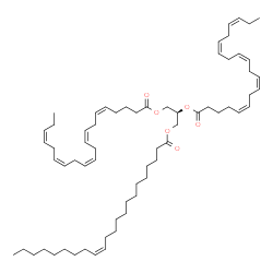 ChemSpider 2D Image | (2S)-2,3-Bis[(5Z,8Z,11Z,14Z,17Z)-5,8,11,14,17-icosapentaenoyloxy]propyl (13Z)-13-docosenoate | C65H104O6