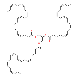 ChemSpider 2D Image | (2R)-2,3-Bis[(5Z,8Z,11Z,14Z,17Z)-5,8,11,14,17-icosapentaenoyloxy]propyl (4Z,7Z,10Z,13Z,16Z,19Z)-4,7,10,13,16,19-docosahexaenoate | C65H94O6