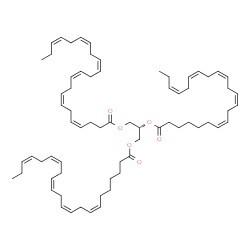 ChemSpider 2D Image | (2R)-2,3-Bis[(7Z,10Z,13Z,16Z,19Z)-7,10,13,16,19-docosapentaenoyloxy]propyl (4Z,7Z,10Z,13Z,16Z,19Z)-4,7,10,13,16,19-docosahexaenoate | C69H102O6